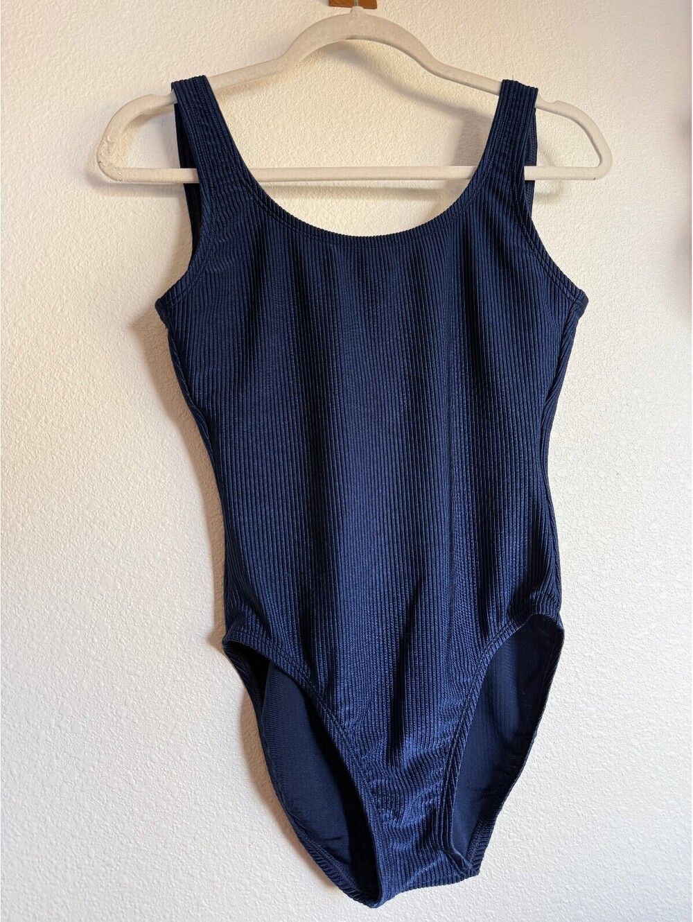 VTG Catalina navy ribbed one piece swimsuit